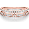 14K Rose Gold 0.20 Carat Total Weight Lab Diamond Fashion Band - Size 7 by Robinson's Jewelers