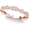 14K Rose Gold 0.33 Carat Lab Diamond Stackable Ring - Size 7 by Robinson's Jewelers