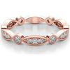 14K Rose Gold 0.33 Carat Lab Diamond Stackable Ring - Size 7 by Robinson's Jewelers
