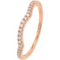 14K Rose Gold 0.63 Carats Diamond Halo Bridal Set with Engagement Ring and Wedding Band