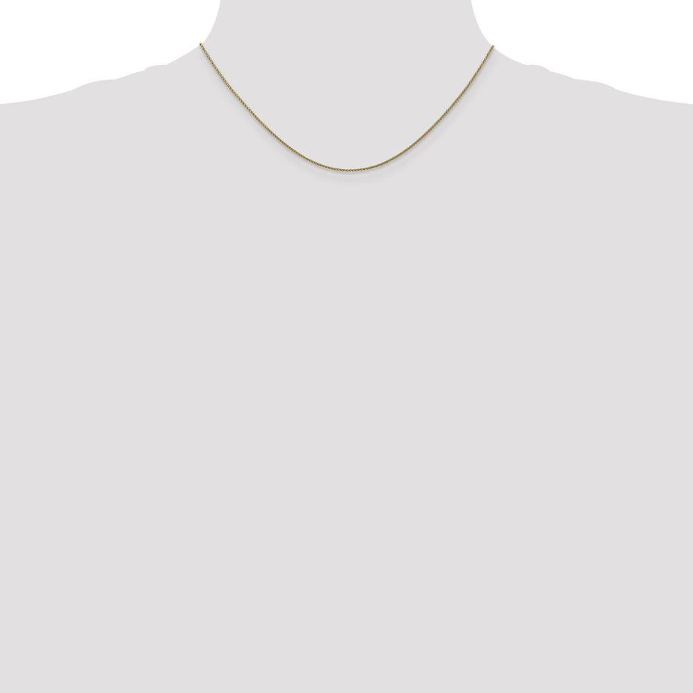 14K Rose Gold 16" 1.05mm Diamond-Cut Spiga Chain with Lobster Clasp by 0