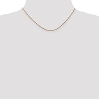 14K Rose Gold 16" 1mm Box Link Chain with Lobster Clasp by 0