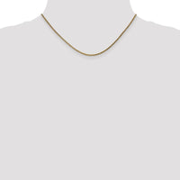 14K Rose Gold 16" 2.1mm Diamond-Cut Spiga Chain with Lobster Clasp by 0