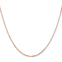 14K Rose Gold 16" Box Link Chain Necklace with Lobster Clasp by 0