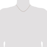 14K Rose Gold 16" Box Link Chain Necklace with Lobster Clasp by 0