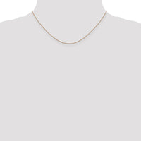 14K Rose Gold 16" Diamond-cut Cable Chain Necklace with Lobster Clasp by 0
