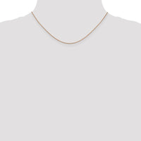14K Rose Gold 16" Diamond-Cut Cable Chain with Lobster Clasp by 0