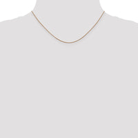 14K Rose Gold 16" Diamond-cut Spiga Chain with Lobster Clasp by 0