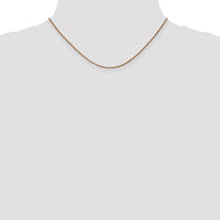14K Rose Gold 16" Diamond-Cut Spiga Chain with Lobster Clasp by 0