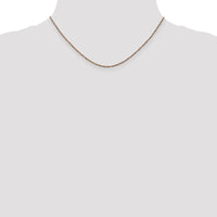 14K Rose Gold 16" Ropa Chain Necklace - 1.7mm Width with Lobster Clasp by 0