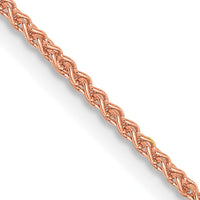 14K Rose Gold 18" 1.25mm Solid Polished Spiga Chain Necklace by 0