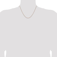 14K Rose Gold 18" 1.25mm Solid Polished Spiga Chain Necklace by 0