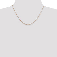 14K Rose Gold 18" 1.4mm Diamond-Cut Cable Chain Necklace with Lobster Clasp by 0