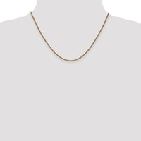 14K Rose Gold 18" 1.7mm Diamond-Cut Spiga Chain Necklace with Lobster Clasp by 0