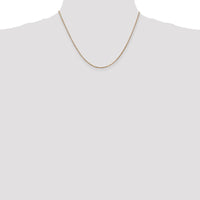 14K Rose Gold 18" Box Link Chain Necklace - Polished Finish by 0