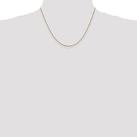 14K Rose Gold 18" Box Link Chain with Lobster Clasp - Polished Finish by 0
