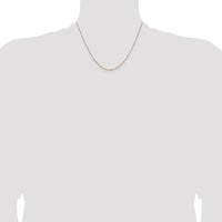 14K Rose Gold 18" Box Link Chain with Lobster Clasp - Polished Finish by 0
