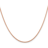 14K Rose Gold 18" Diamond-Cut Cable Chain Necklace with Lobster Clasp by 0