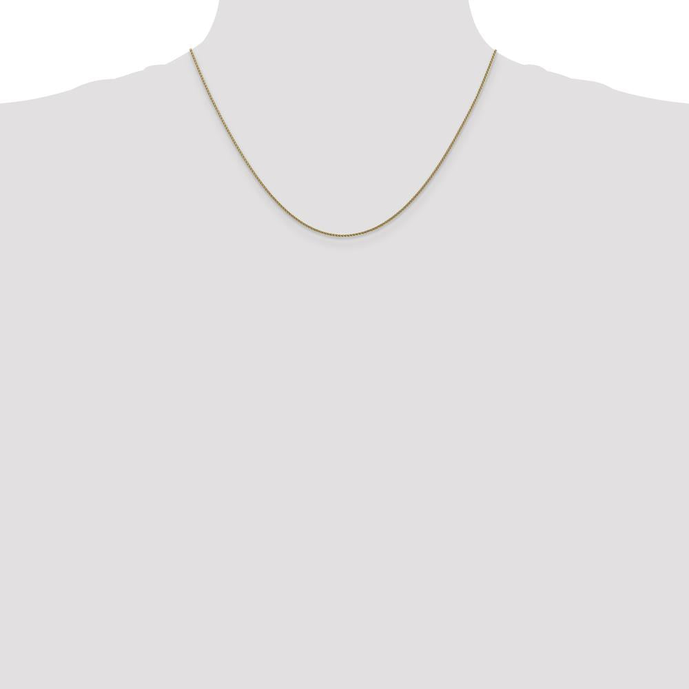 14K Rose Gold 18" Diamond-Cut Spiga Chain with Lobster Clasp by 0