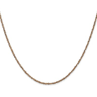 14K Rose Gold 18" Ropa Chain Necklace with Lobster Clasp by 0