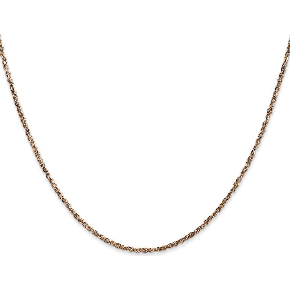 14K Rose Gold 18" Ropa Chain Necklace with Lobster Clasp by 0