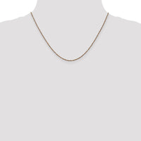 14K Rose Gold 18" Ropa Chain Necklace with Lobster Clasp by 0