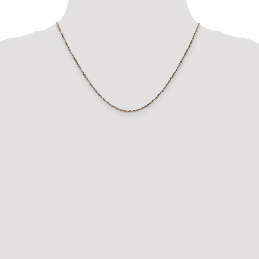 14K Rose Gold 18" Ropa Chain Necklace with Lobster Clasp by 0