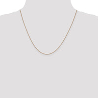 14K Rose Gold 20" 0.7mm Box Link Chain with Lobster Clasp by 0