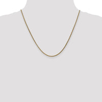 14K Rose Gold 20" 2.1mm Diamond-Cut Spiga Chain Necklace with Lobster Clasp by 0