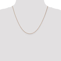 14K Rose Gold 20" Diamond-Cut Cable Necklace with Lobster Clasp by 0