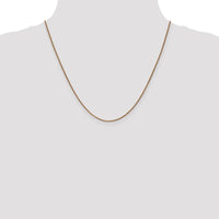 14K Rose Gold 20" Diamond-Cut Spiga Chain Necklace with Lobster Clasp - 1.25mm Width by 0