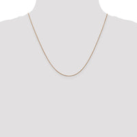 14K Rose Gold 20" Diamond-Cut Spiga Chain with Lobster Clasp - Polished Finish by 0