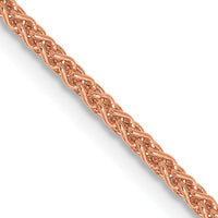 14K Rose Gold 20" Solid Polished Spiga Chain with Lobster Clasp by 0