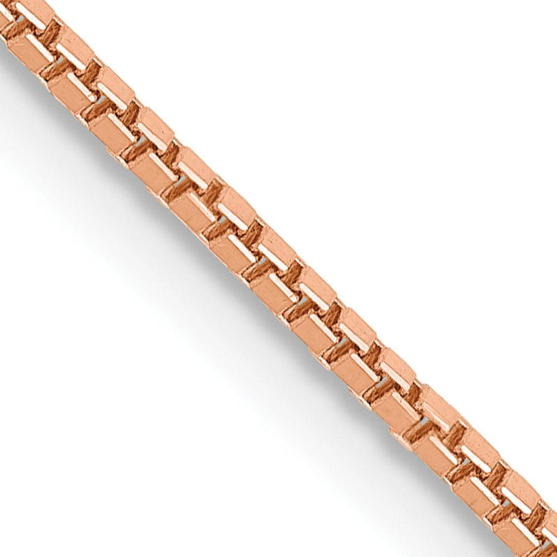 14K Rose Gold 22" Box Link Chain with Lobster Clasp by 0