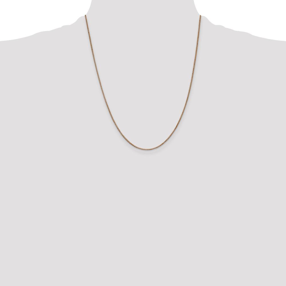 14K Rose Gold 22" Box Link Chain with Lobster Clasp by 0
