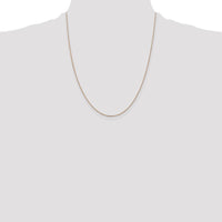 14K Rose Gold 22" Diamond-Cut Cable Chain Necklace with Lobster Clasp by 0