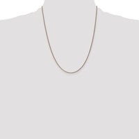 14K Rose Gold 22" Diamond-cut Spiga Chain Necklace with Lobster Clasp by 0