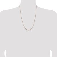 14K Rose Gold 24" 1.8mm Diamond-Cut Cable Chain Necklace with Lobster Clasp by 0