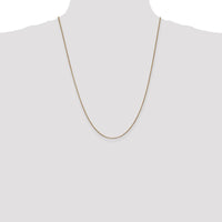 14K Rose Gold 24" Box Link Chain with Lobster Clasp - Polished Finish by 0