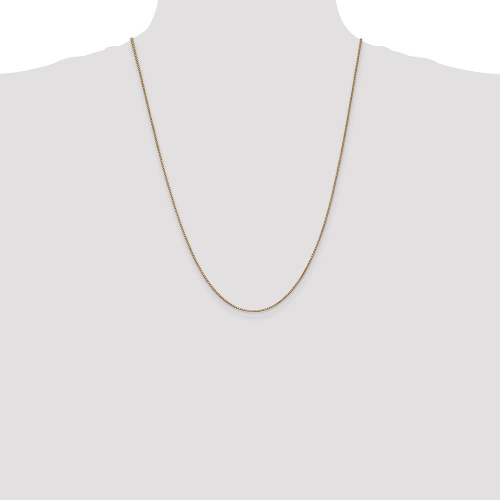 14K Rose Gold 24" Box Link Chain with Lobster Clasp - Polished Finish by 0