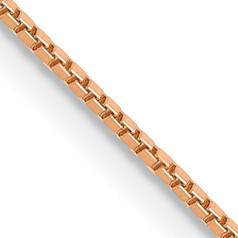 14K Rose Gold 24" Box Link Chain with Lobster Clasp by 0