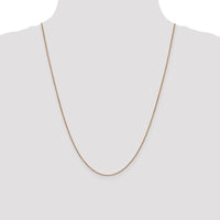 14K Rose Gold 24" Box Link Chain with Lobster Clasp by 0