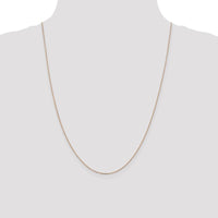 14K Rose Gold 24" Diamond-Cut Cable Chain Necklace with Lobster Clasp by 0