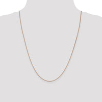 14K Rose Gold 24" Diamond-Cut Cable Chain Necklace with Lobster Clasp by 0
