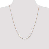 14K Rose Gold 24" Diamond-Cut Spiga Chain Necklace - Polished Finish by 0