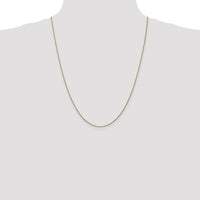 14K Rose Gold 24" Diamond-Cut Spiga Chain with Lobster Clasp - 1.05mm Width by 0