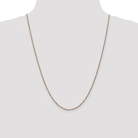 14K Rose Gold 24" Ropa Chain with Lobster Clasp - 1.7mm Width by 0