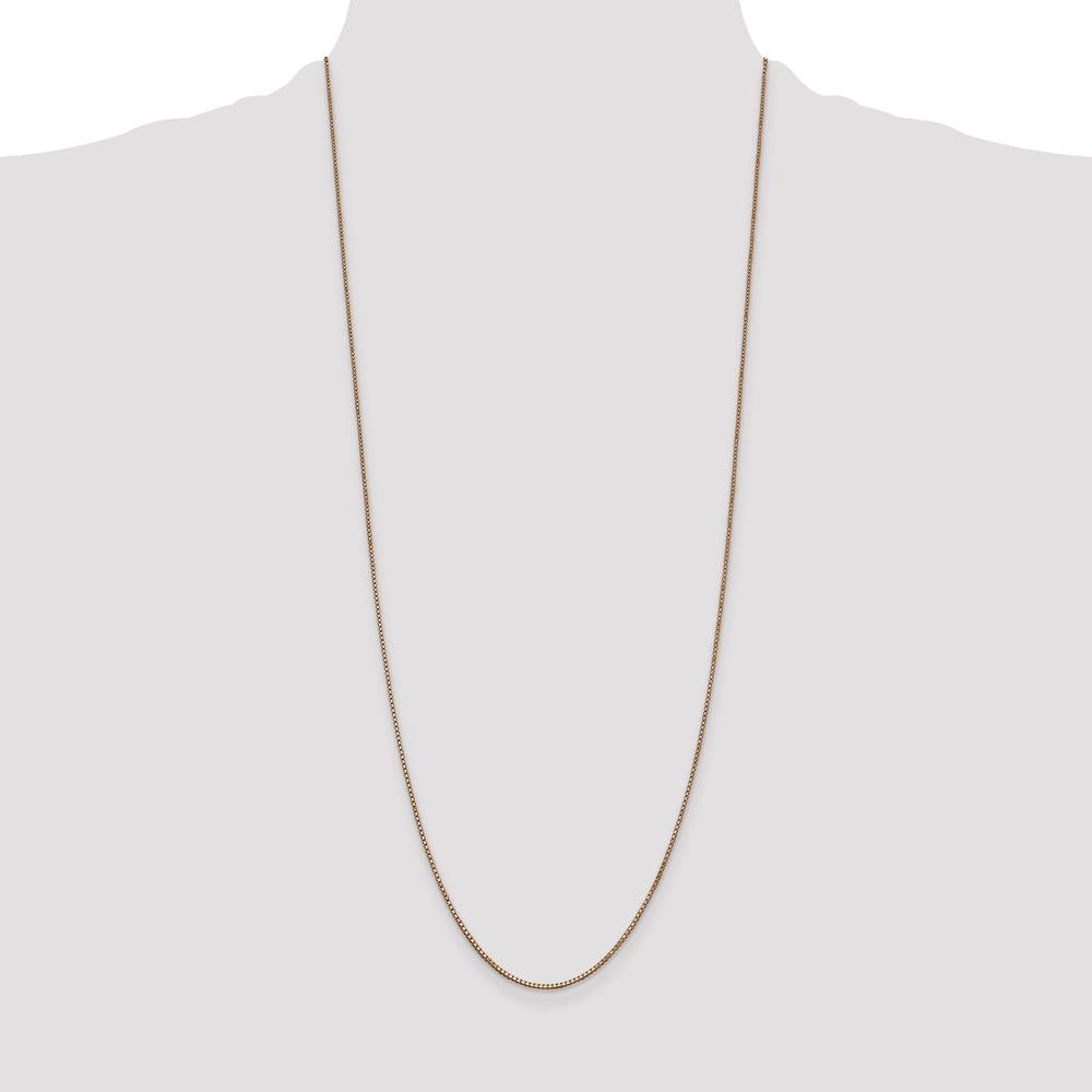 14K Rose Gold 30" Box Link Chain with Lobster Clasp by 0