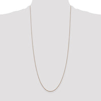 14K Rose Gold 30" Diamond-Cut Cable Chain with Lobster Clasp by 0