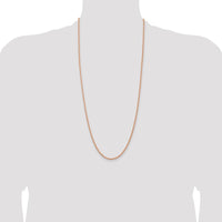 14K Rose Gold 30" Diamond-Cut Rope Chain Necklace - 2.75mm Width
